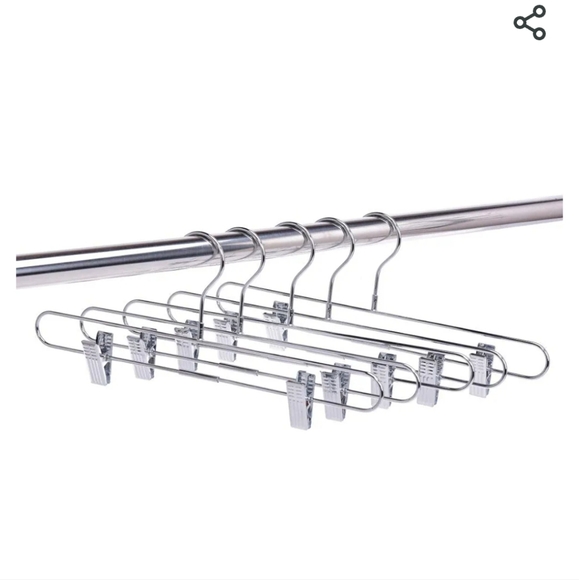 Commercial Chrome Hangers Set of 10 - Picture 2 of 4